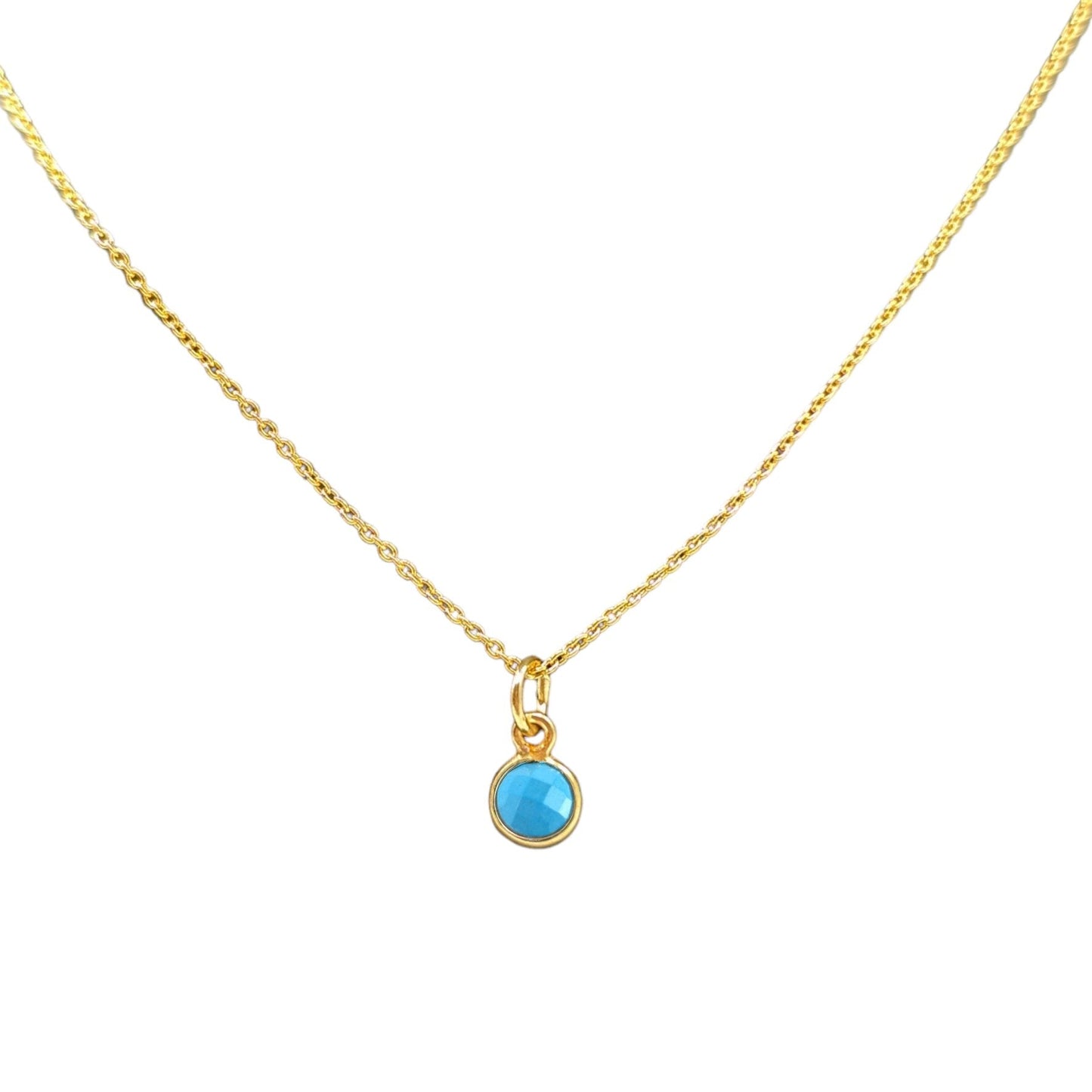 Gold birthstone necklace - M. Elizabeth Jewellery
