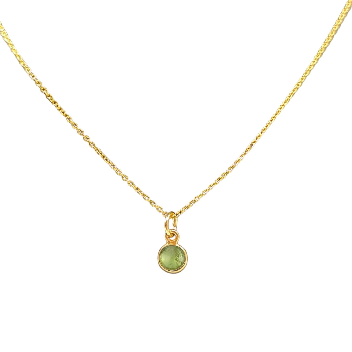 Gold birthstone necklace - M. Elizabeth Jewellery