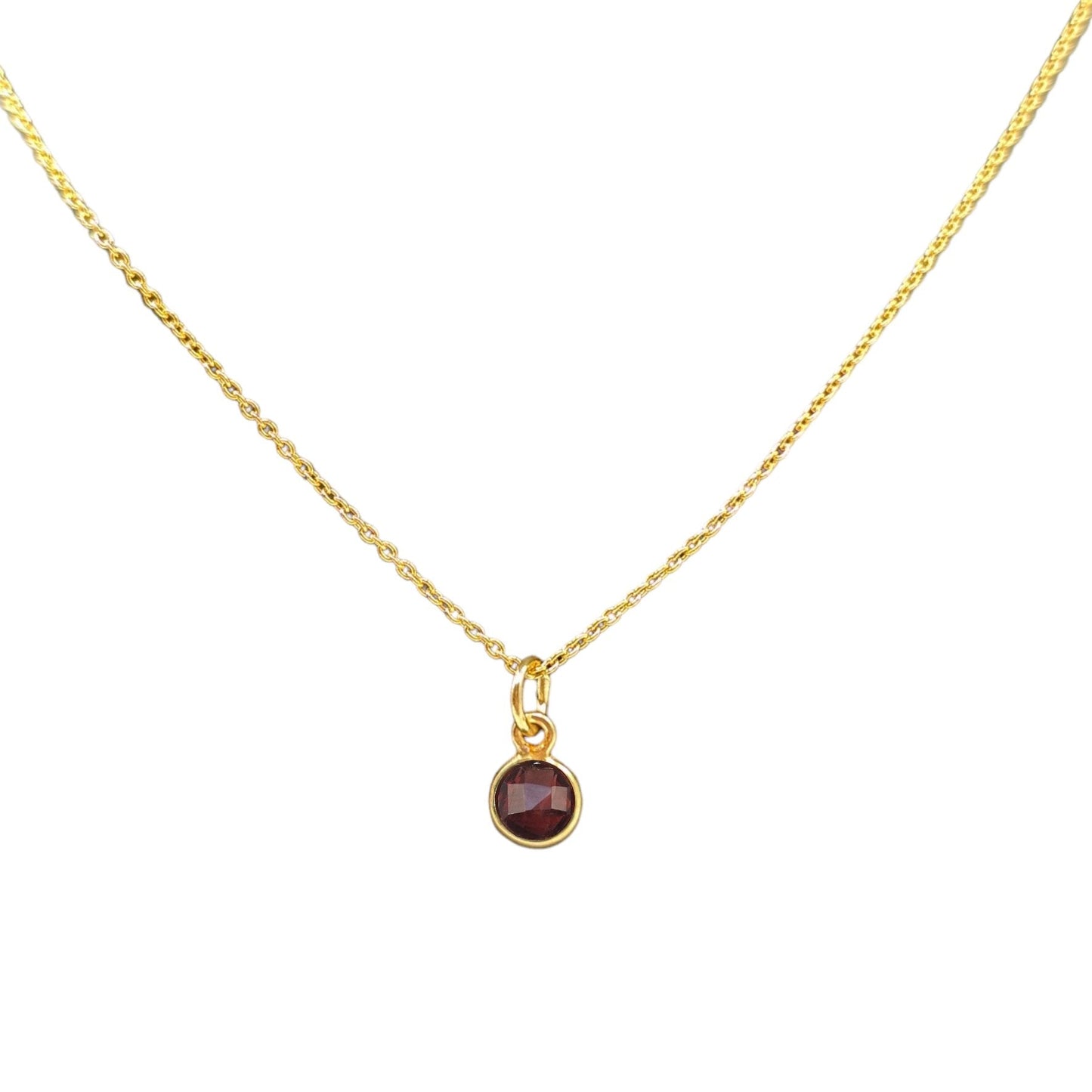 Gold birthstone necklace - M. Elizabeth Jewellery