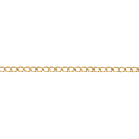 Gold filled Cable Curb chain