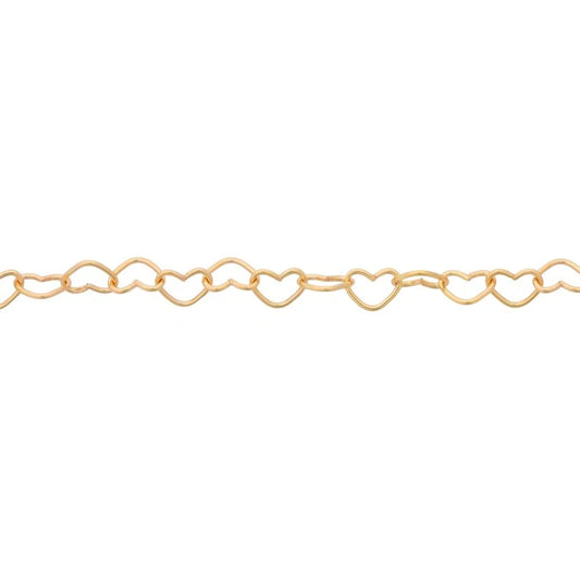 Gold filled heart chain