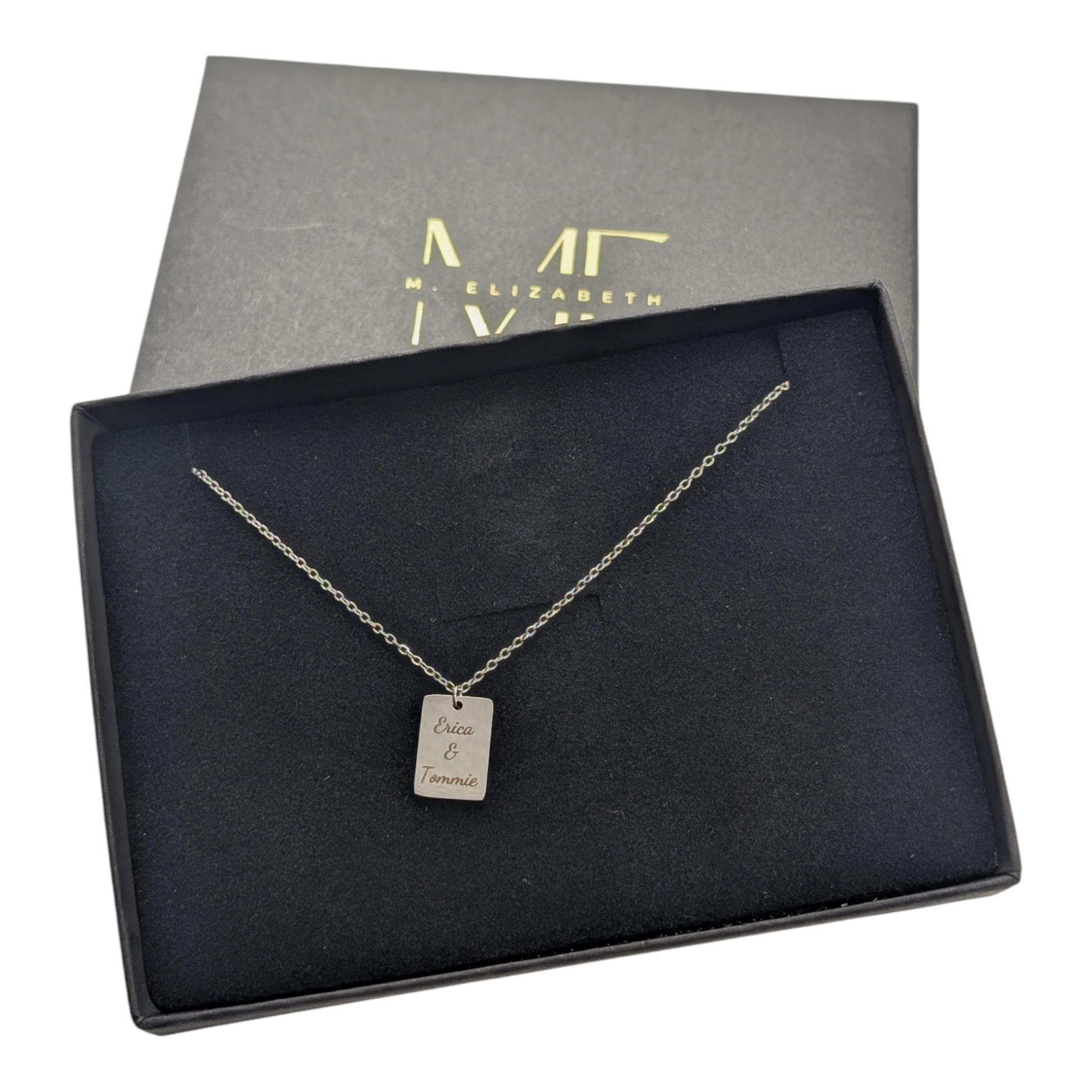 Identification Necklace Men's Sterling Silver Textured Necklace