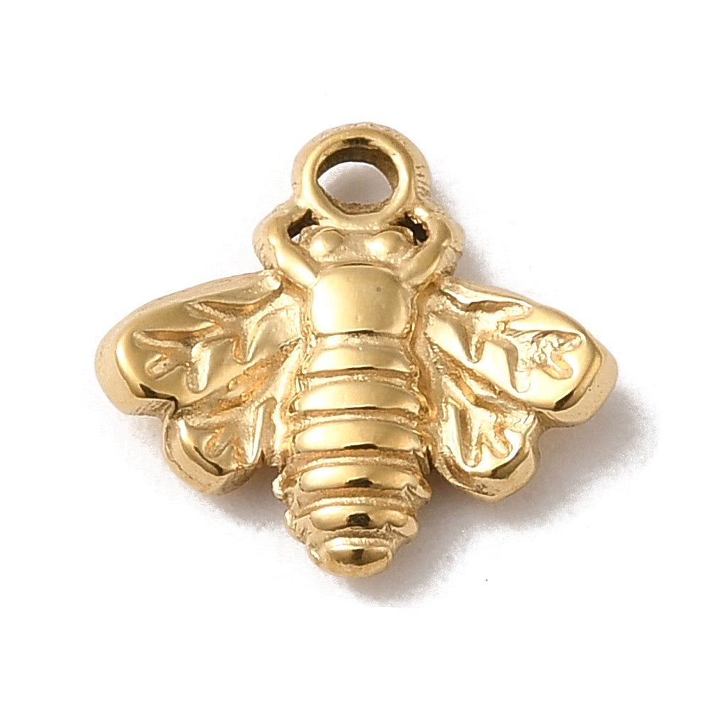 Gold bee charm