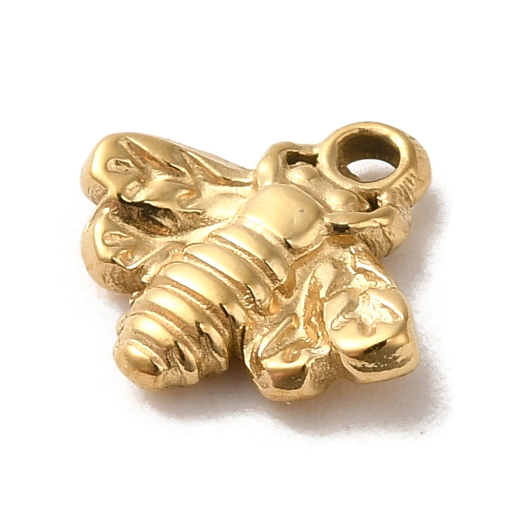 Gold bee charm