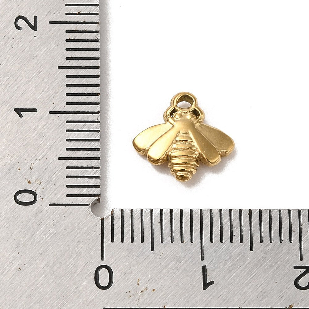 Gold bee charm