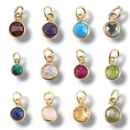 Gold birthstone additional charms - M. Elizabeth Jewellery