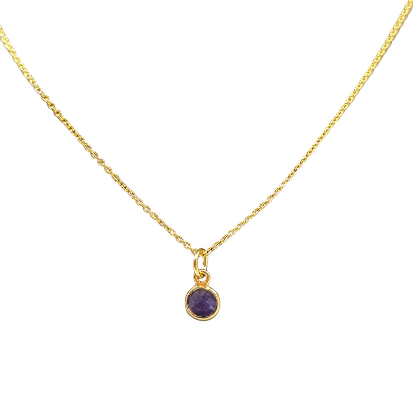 Gold birthstone necklace - M. Elizabeth Jewellery