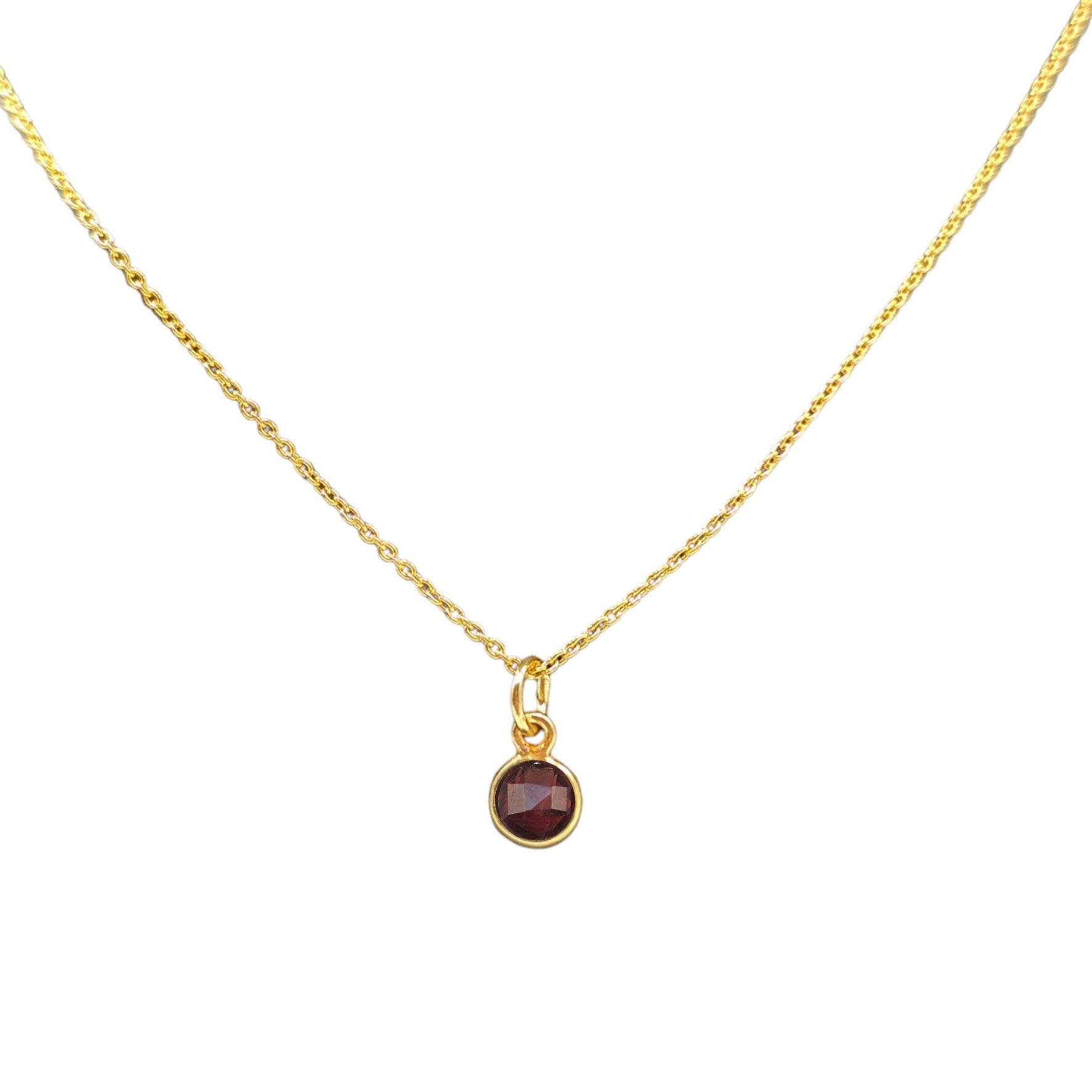 Gold birthstone necklace - M. Elizabeth Jewellery