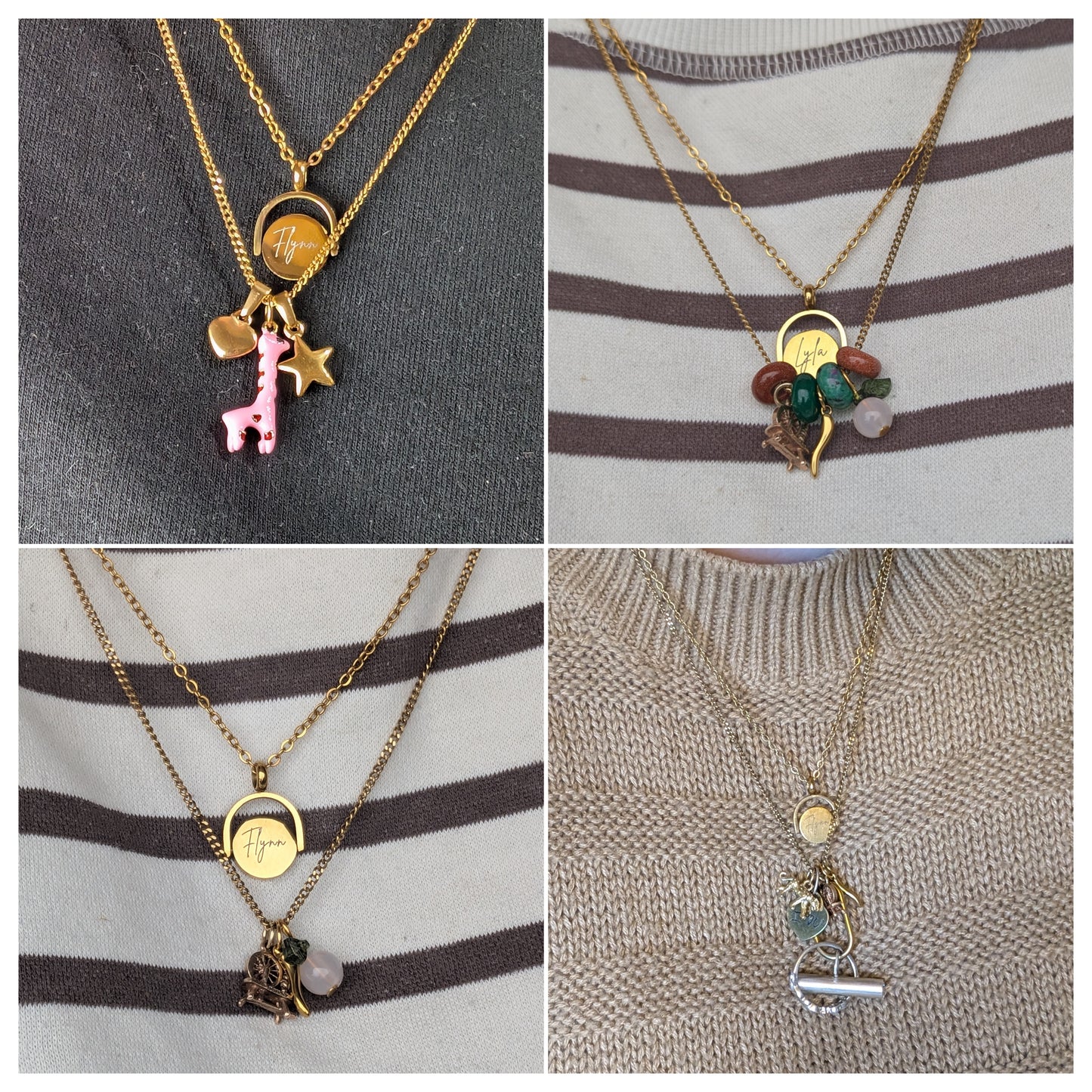 Gold Curb chain necklace