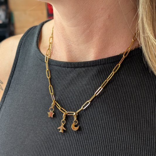 Wanderlust charm necklace