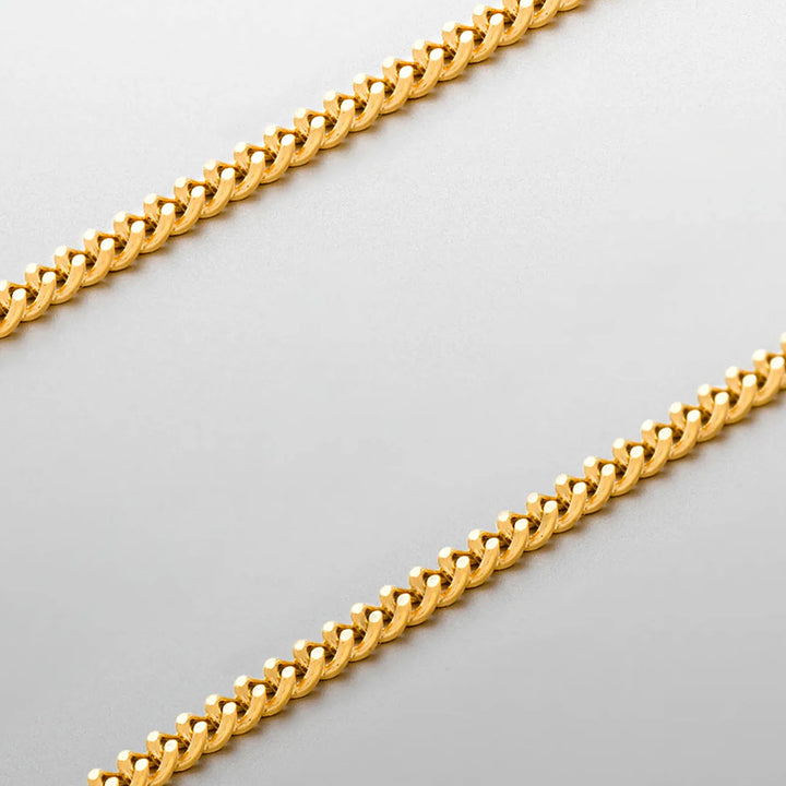 Gold Curb chain necklace