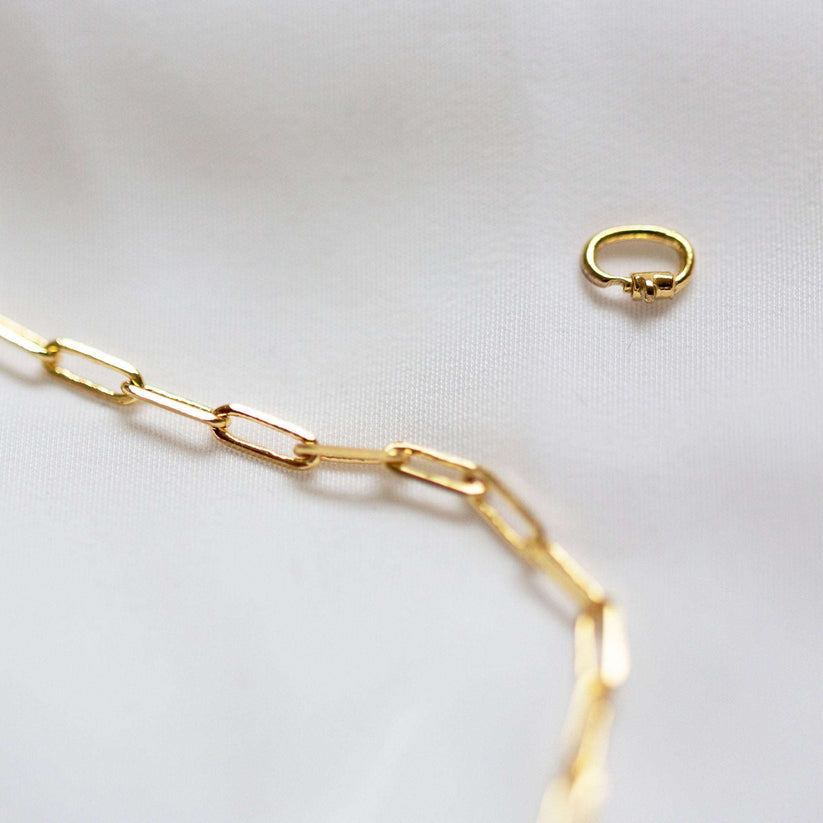 Gold filled Paperclip chain