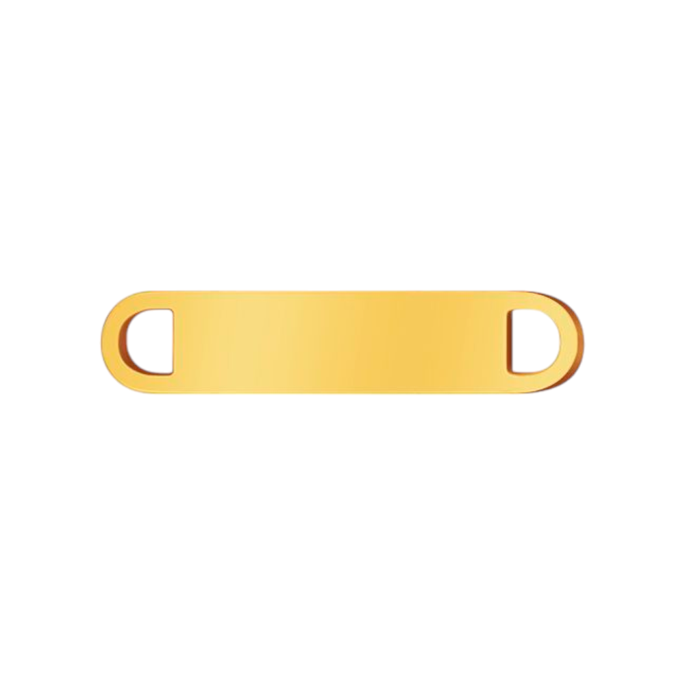 Engraved paperclip name necklace