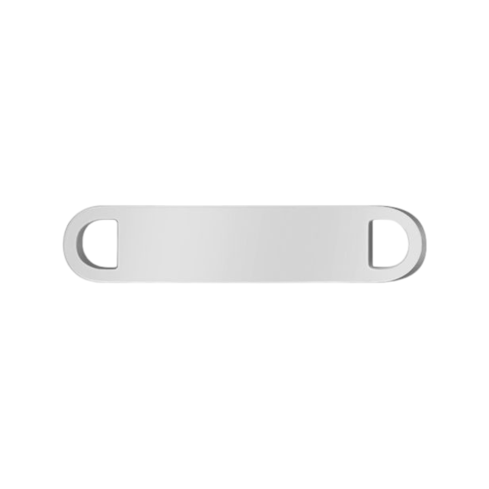 Engraved paperclip name necklace